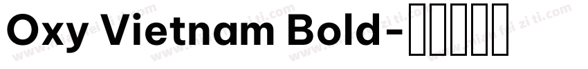 Oxy Vietnam Bold字体转换